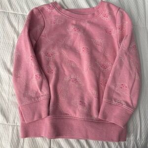 Cat & Jack Pink Dino Print Sweatshirt